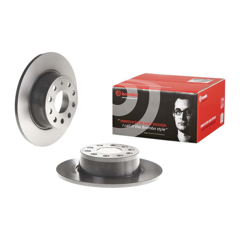Volkswagen Jetta Brake Rotor (1) - Rear - Brembo OE - Premium UV Coated OE Equivalent - 2020